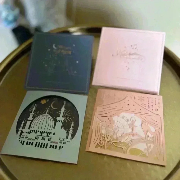 10xExquisite Lacer Cut Gold Foil Greeting Card - Picture 8 of 13